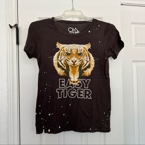 ❌SOLD❌ Chaser Brand Easy Tiger Graphic Tee T Shirt $62 - Women’s XS NWT